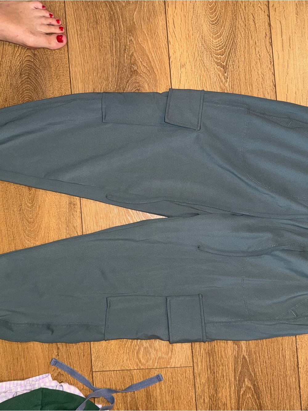 Women's Cargo Track Joggers in Slate Teal
